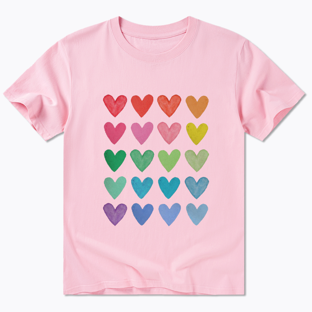 Rainbow Hearts Classic T-Shirt