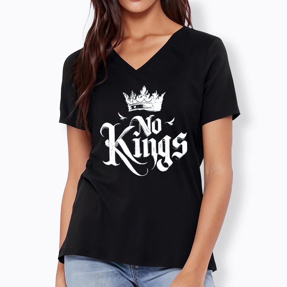 No Kings V-Neck Classic T-Shirt