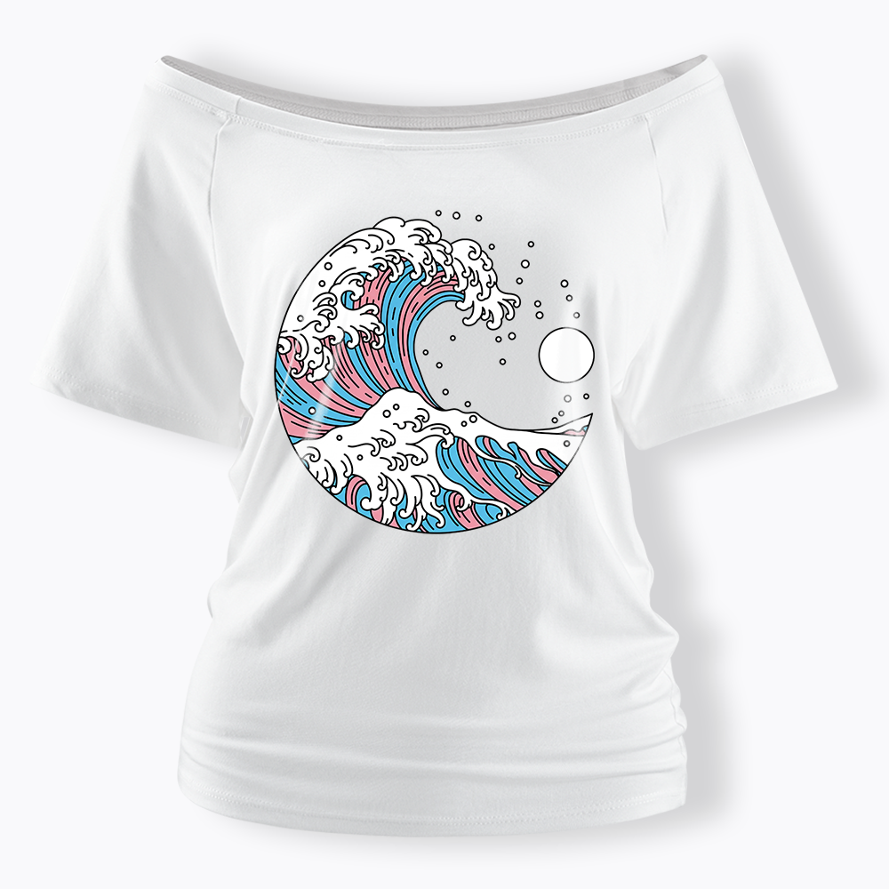 Transgender Off Shoulder T-Shirt
