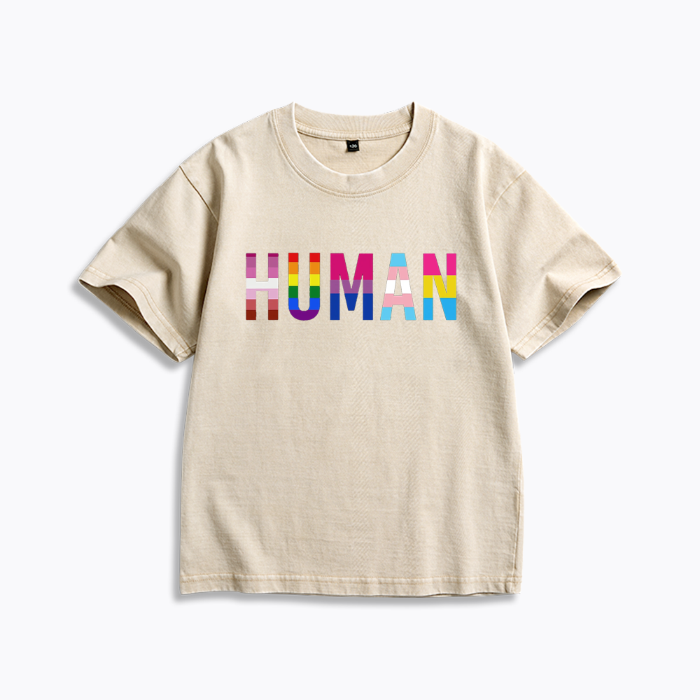 Human Rights Kids Washed T-Shirt