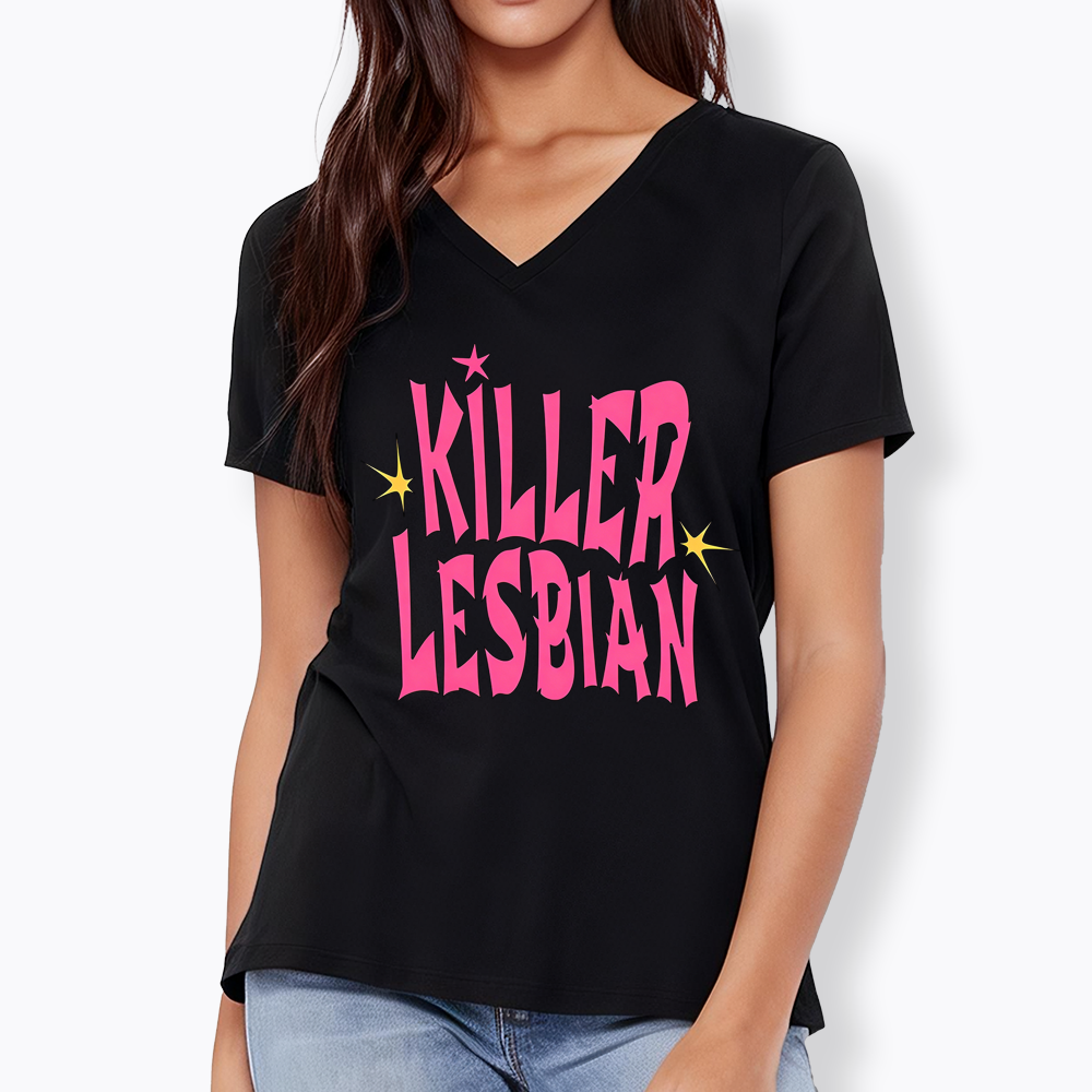 Killer Lesbian V-Neck Classic T-Shirt