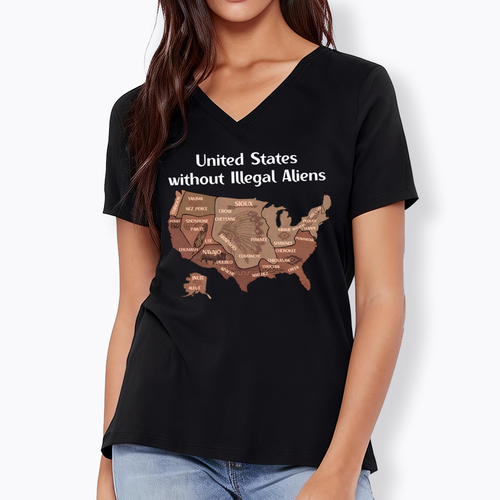 United States Without Illegal Aliens V-Neck Classic T-Shirt