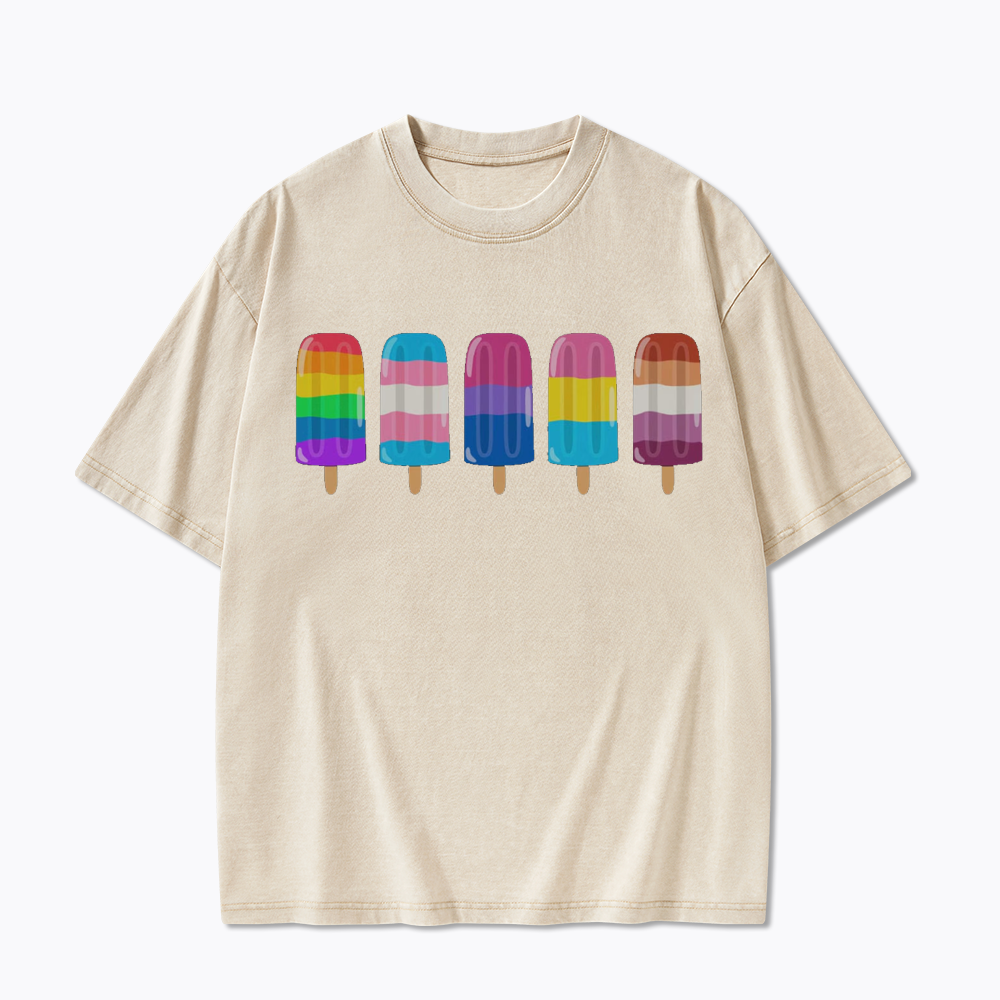 Pride Ice Pops Washed T-Shirt