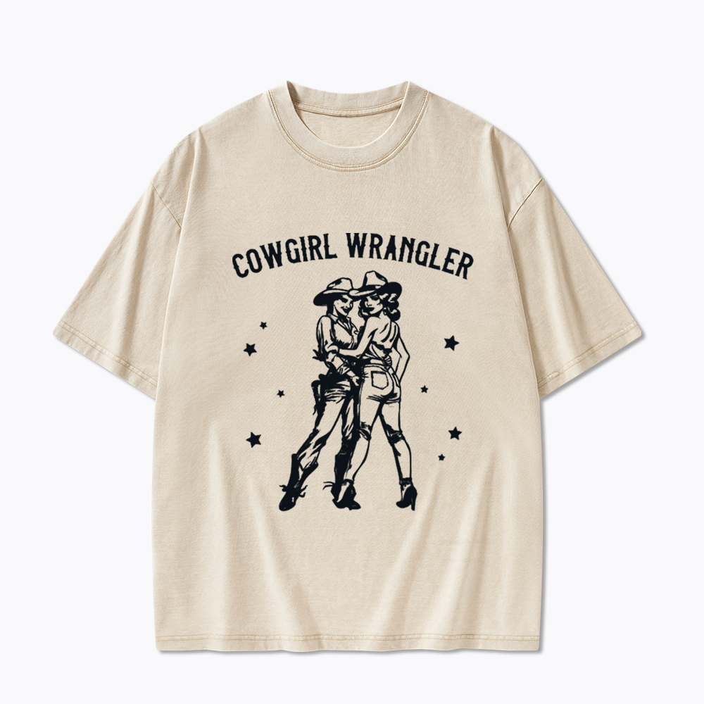 Gay Cowgirl Washed T-Shirt