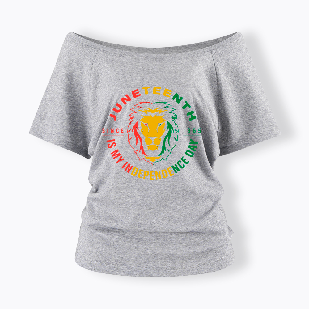 Juneteenth History Off Shoulder T-shirt