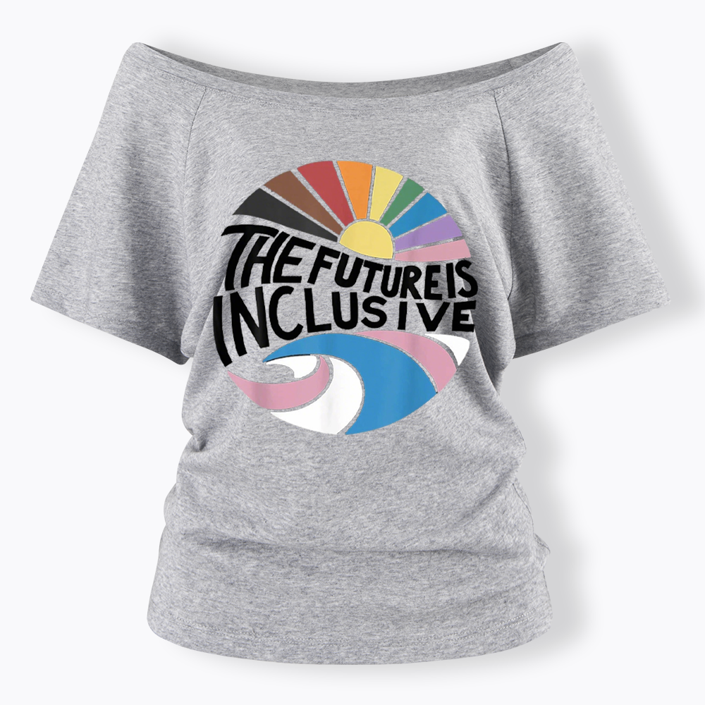 The Future Is Queer Off Shoulder T-shirt