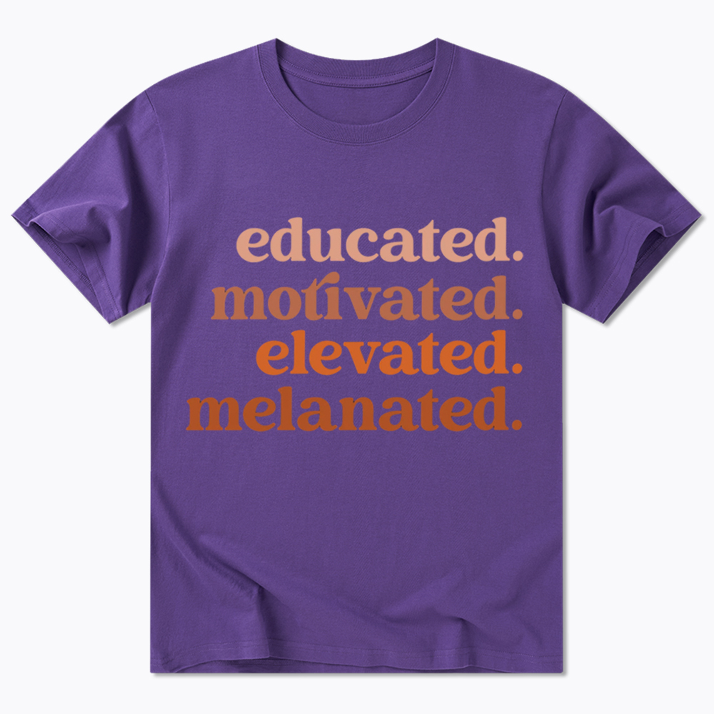 Educated Motivated Melanated Classic T-Shirt