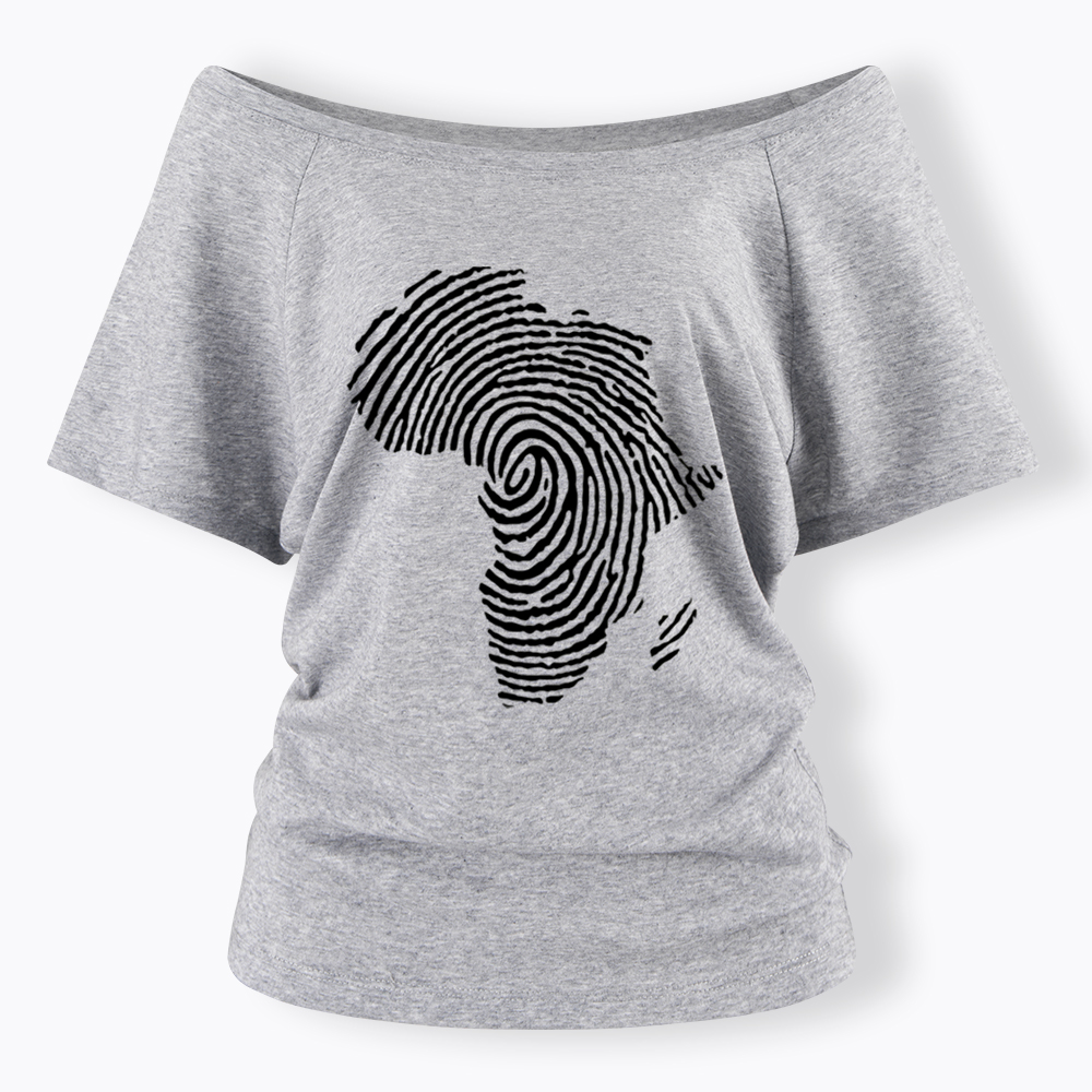 Black History African Off Shoulder T-shirt