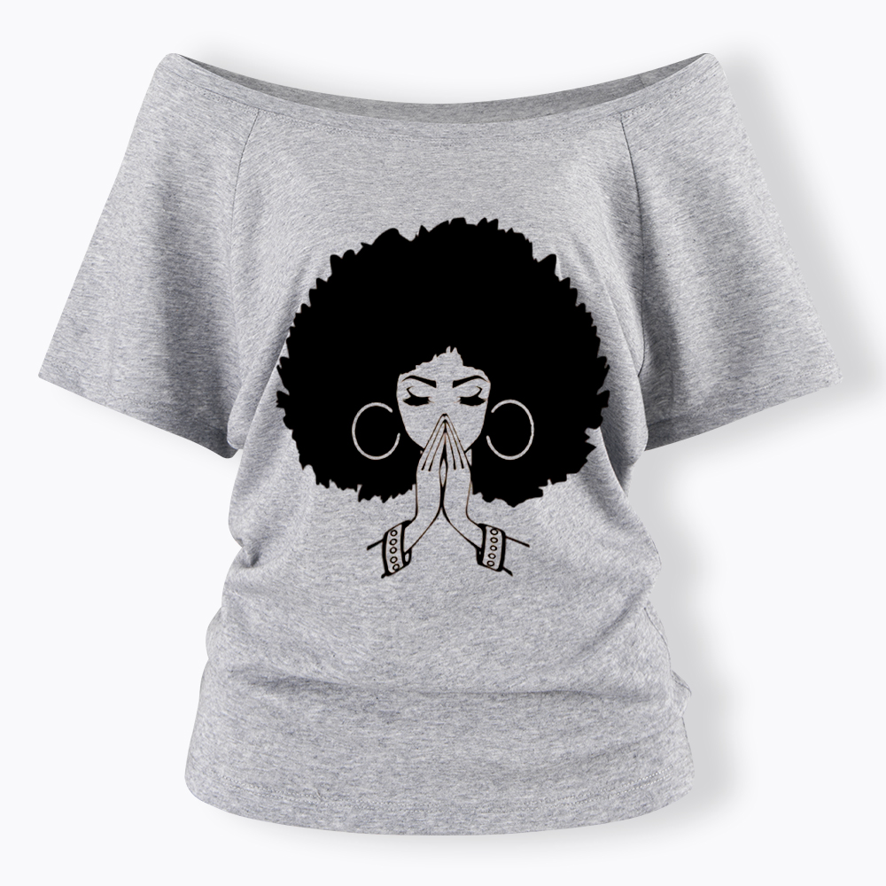 Black Girl Magic Off Shoulder T-shirt