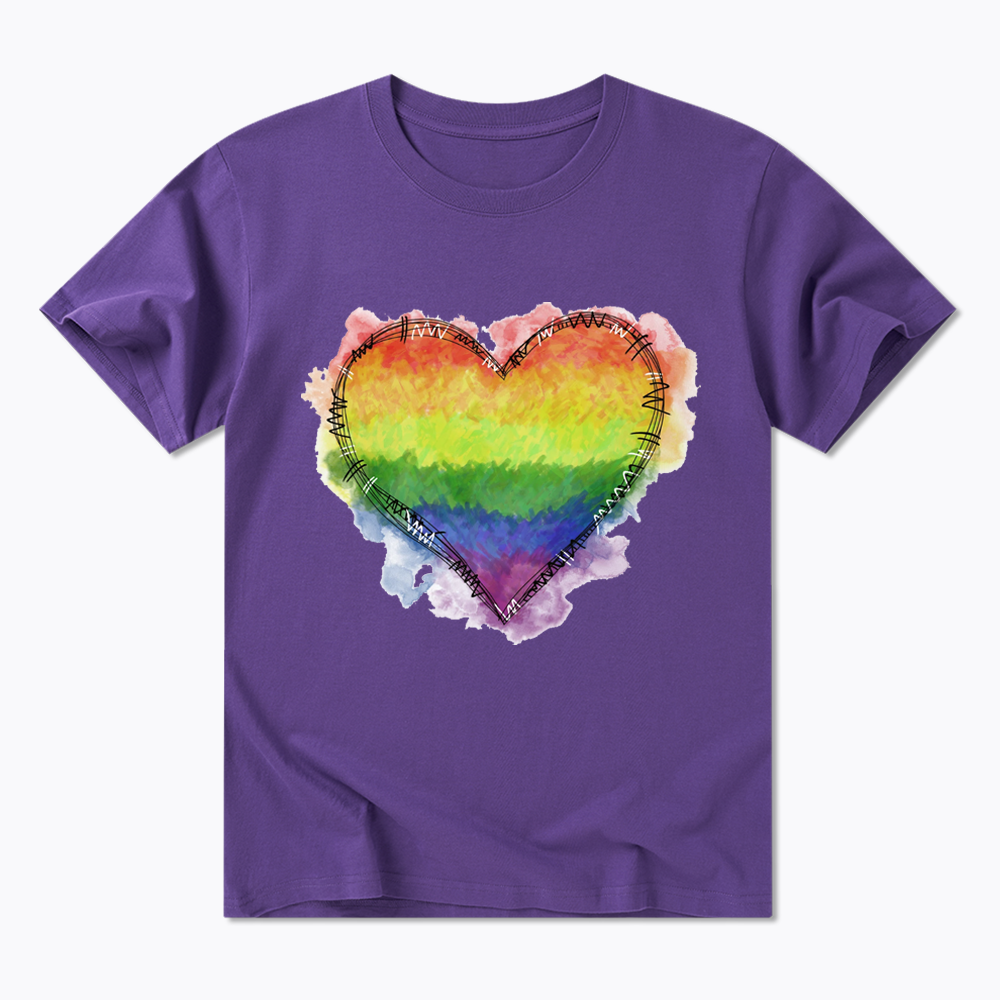 Rainbow Heart Classic T-Shirt