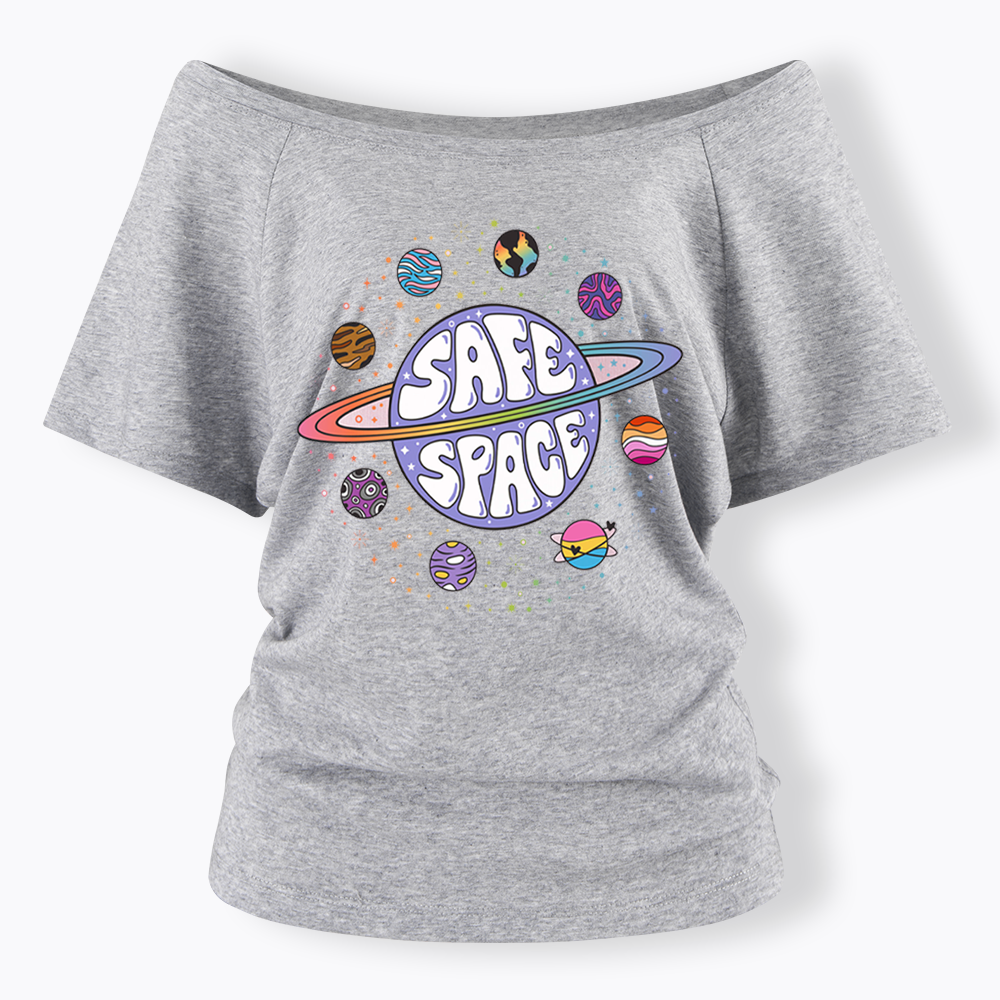 Safe Space Off Shoulder T-shirt