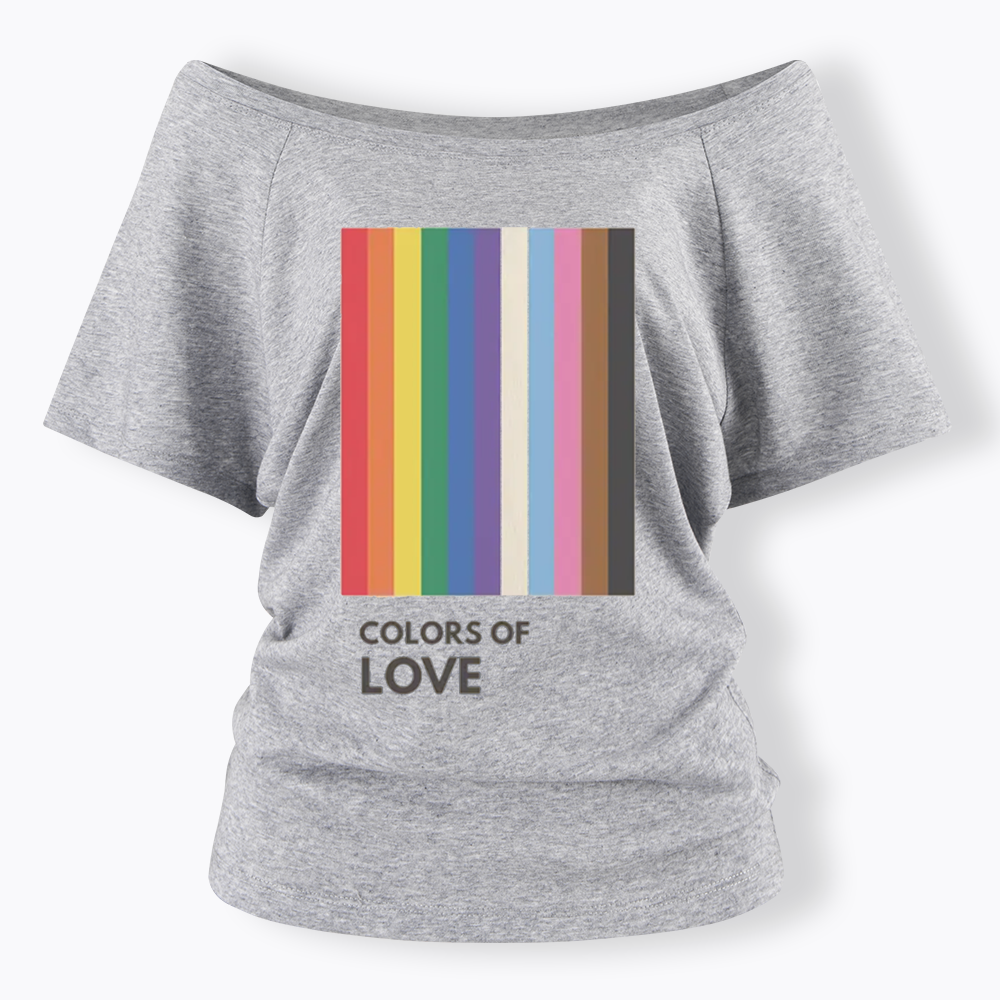 Colors of Love Off Shoulder T-shirt
