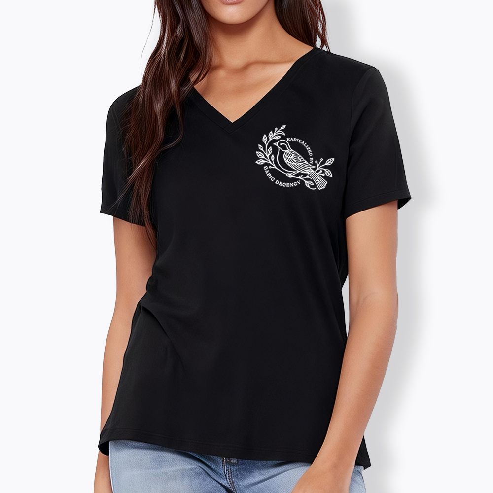 Radicalized By Basic Decency V-Neck Classic T-Shirt