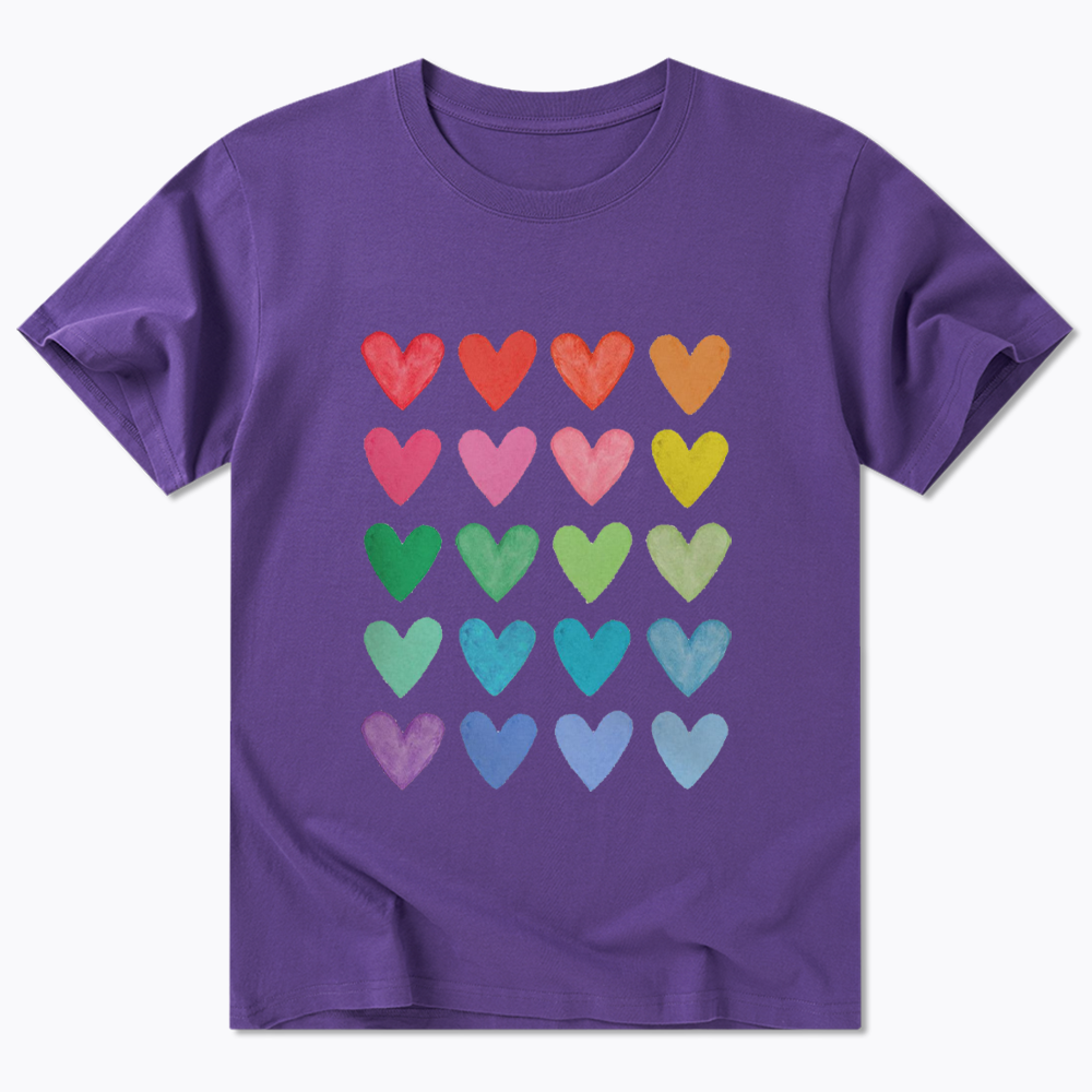 Rainbow Hearts Classic T-Shirt