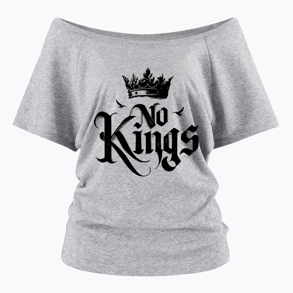 No Kings Off Shoulder T-Shirt