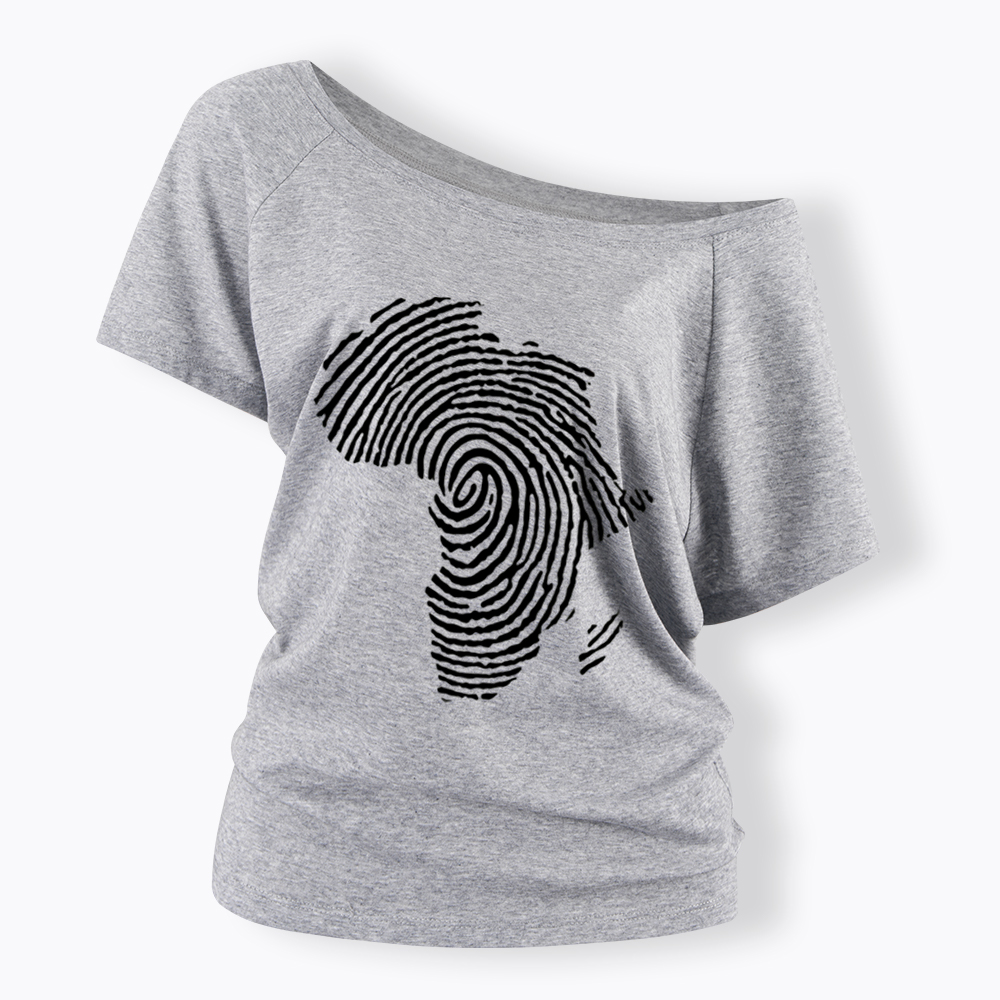 Black History African Off Shoulder T-shirt