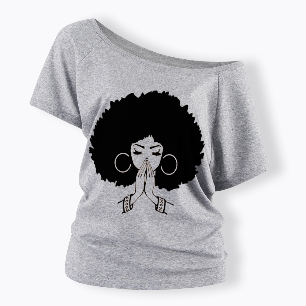 Black Girl Magic Off Shoulder T-shirt