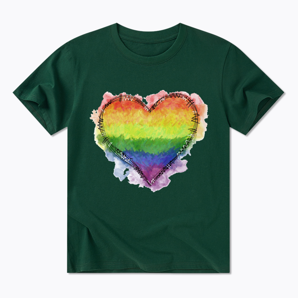 Rainbow Heart Classic T-Shirt