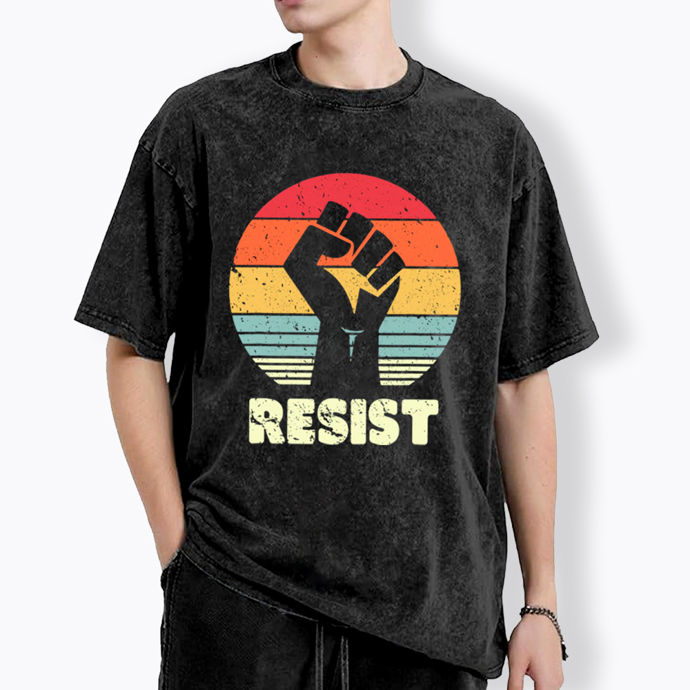 Resist Fist Washed T-Shirt