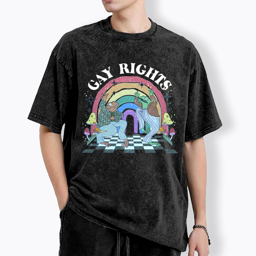 Pride Flag Washed T-Shirt