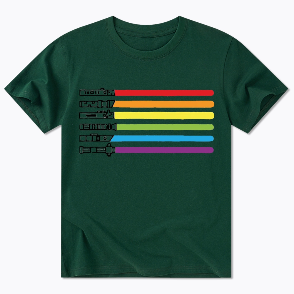 Rainbow Lightsaber Classic T-Shirt