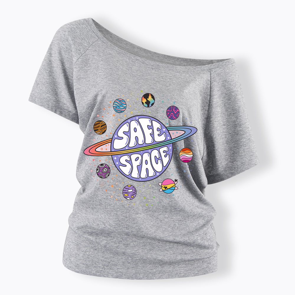 Safe Space Off Shoulder T-shirt