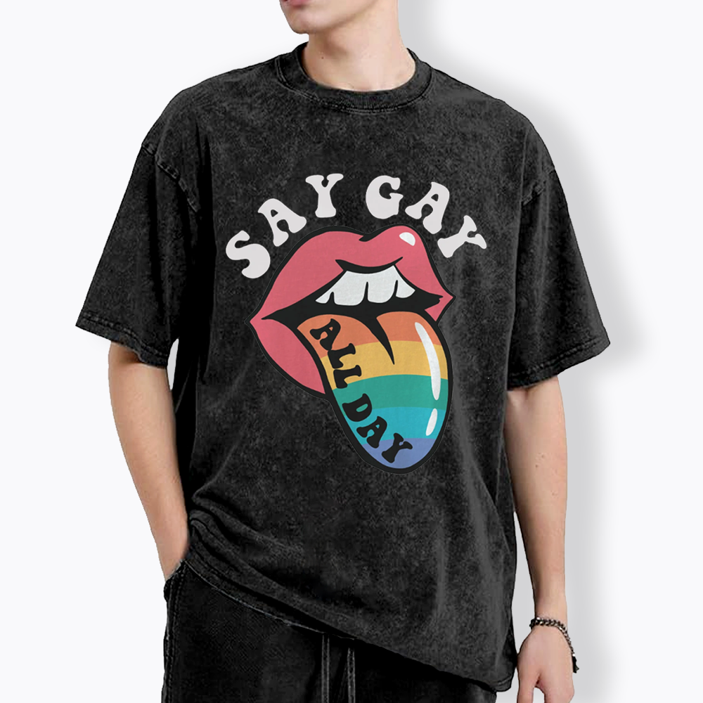 Cute Pride Washed T-Shirt