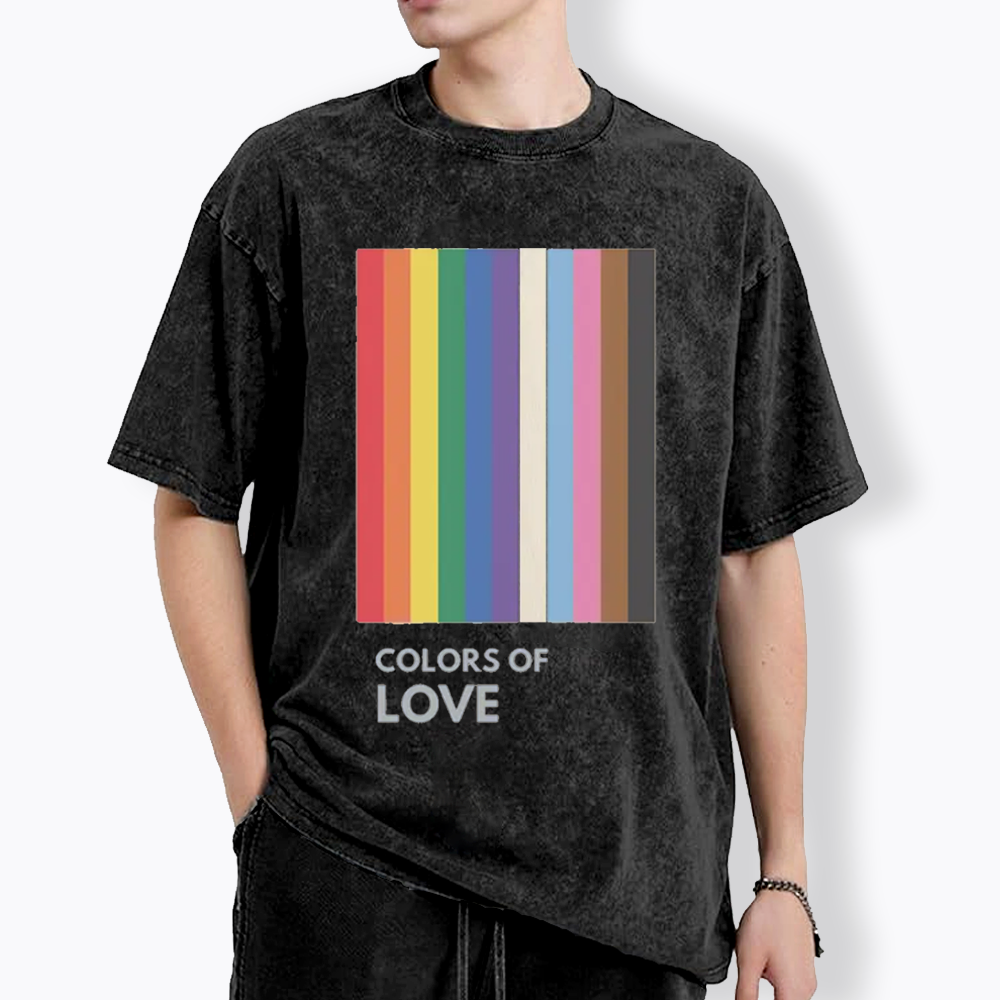 Colors of Love Washed T-Shirt