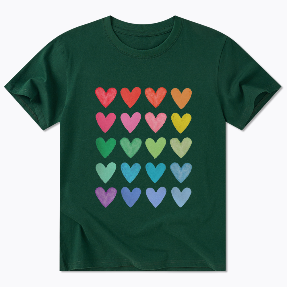 Rainbow Hearts Classic T-Shirt