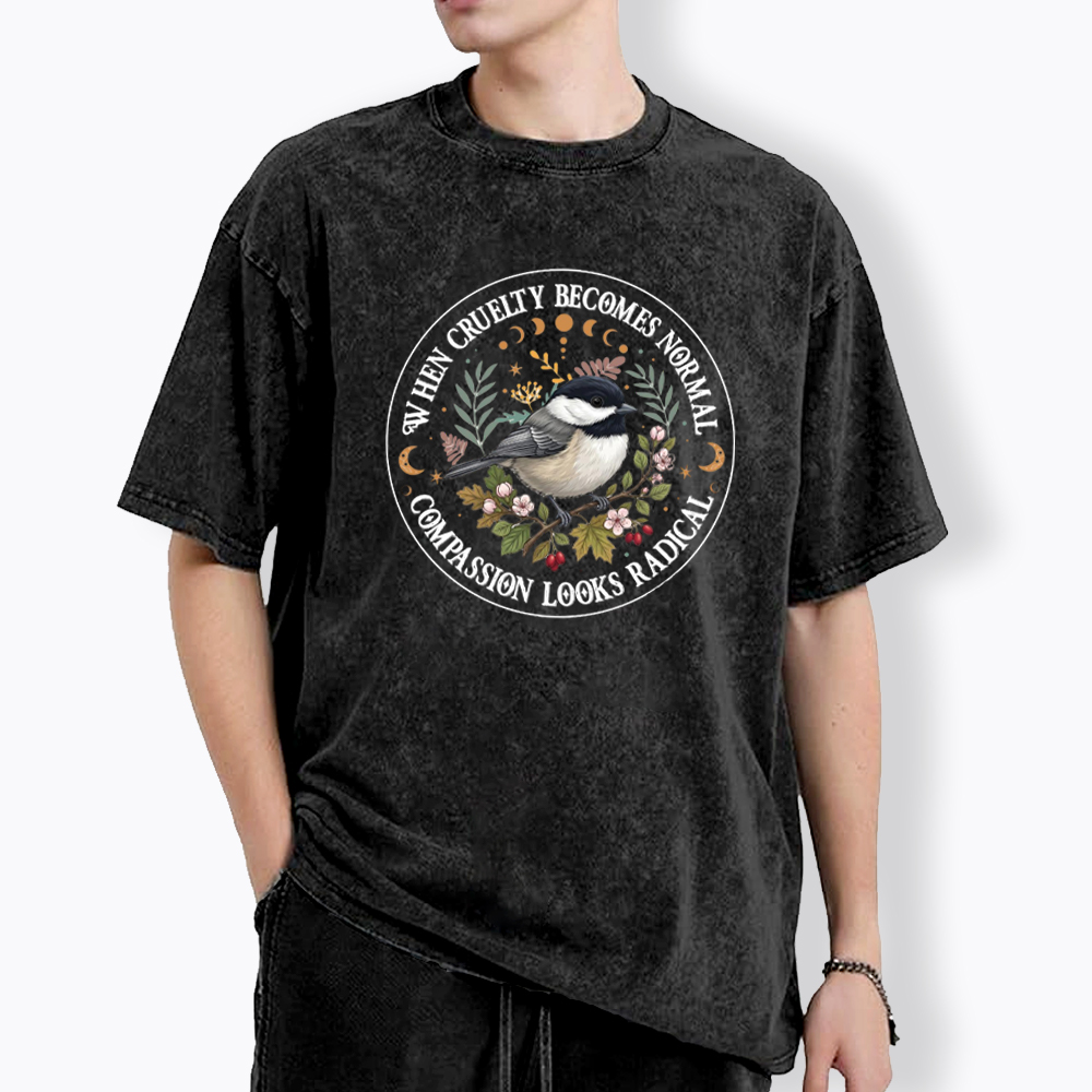 Compassion Looks Radical Washed T-Shirt