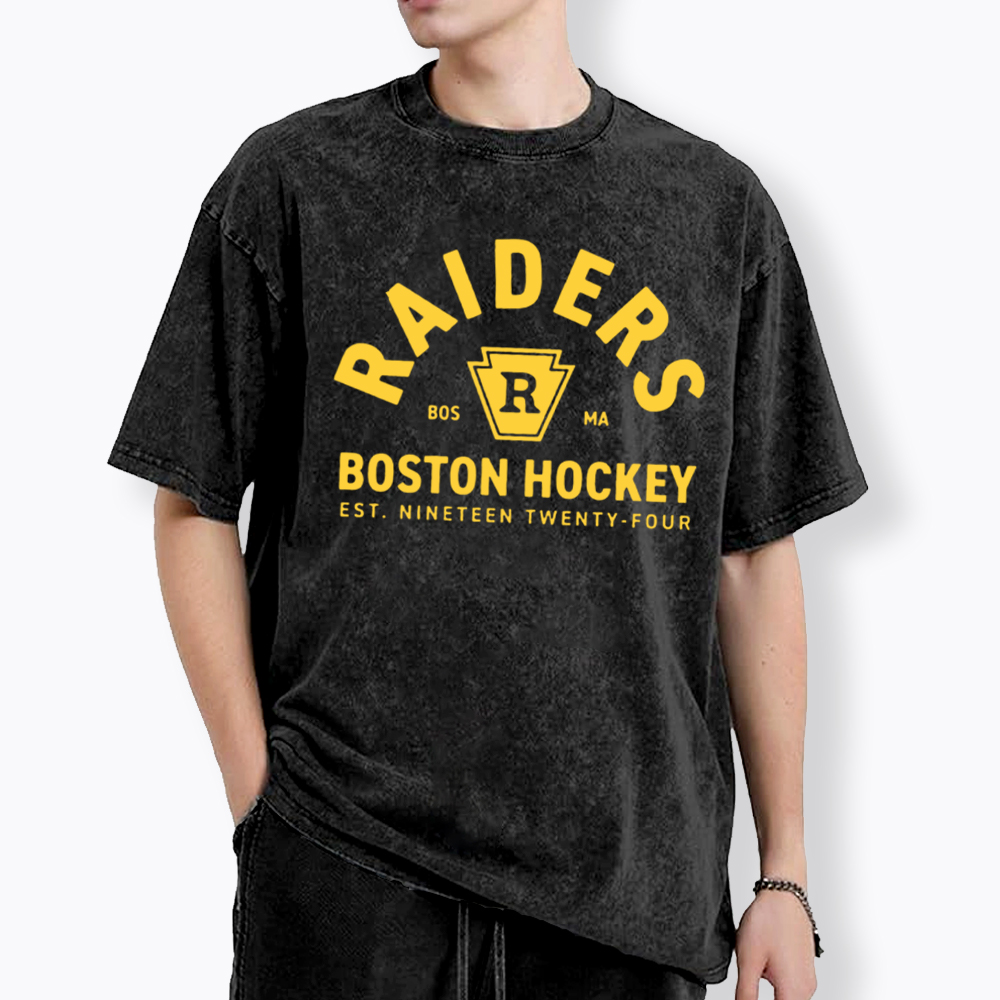 Boston Raiders Hockey Washed T-Shirt