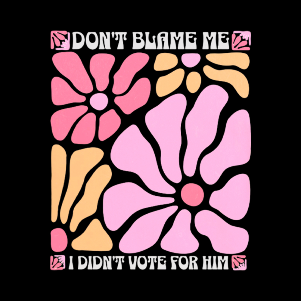 I Didn't Vote For Him Wildflowers Off Shoulder T-shirt