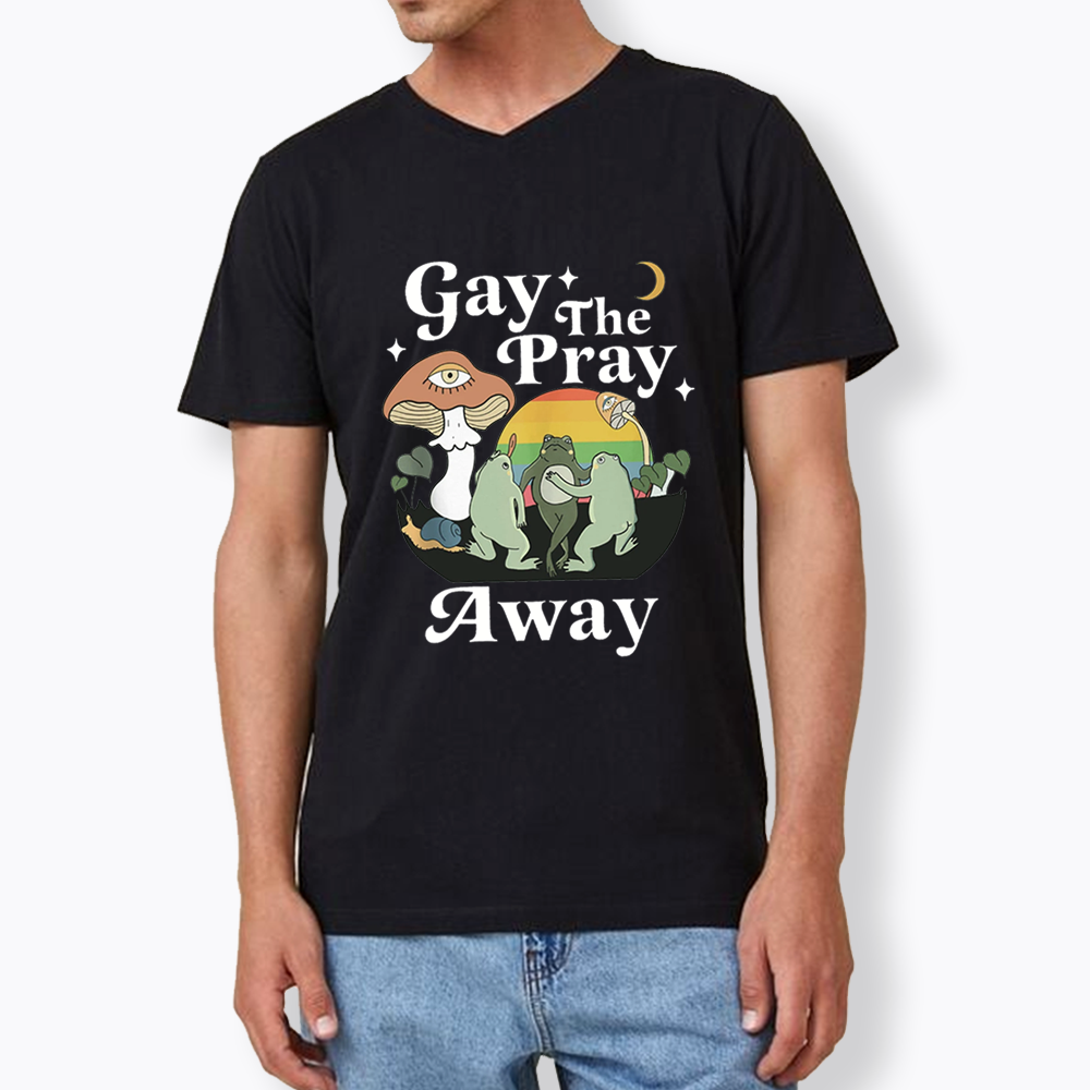 Pray Away V-Neck Classic T-Shirt