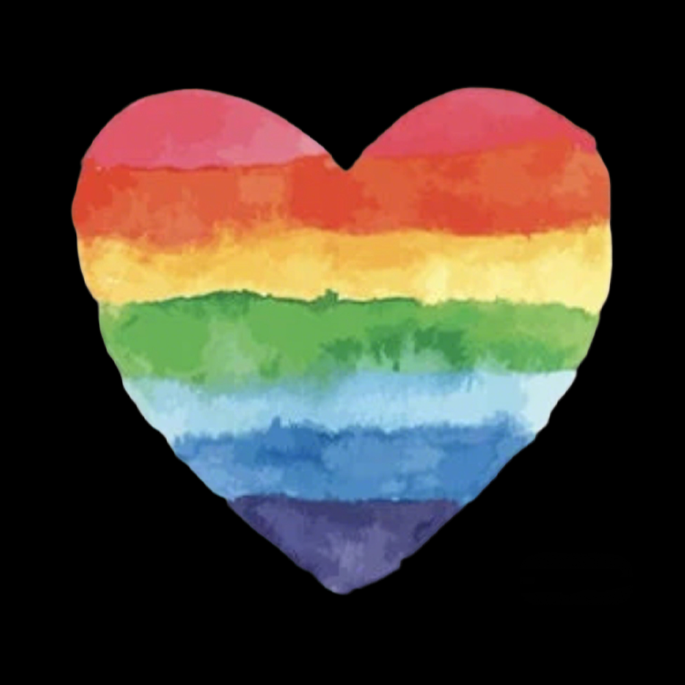 Watercolor Rainbow Heart Classic T-Shirt