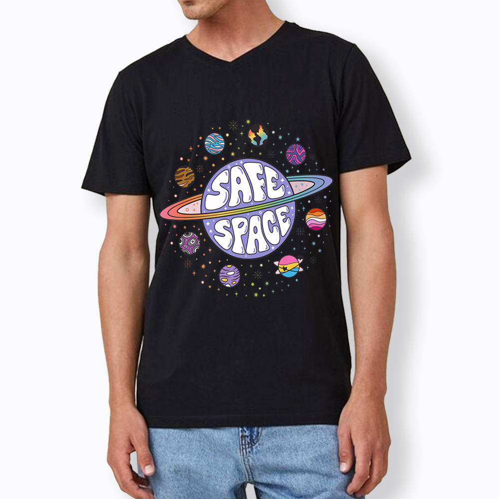 Safe Space V-Neck Classic T-Shirt