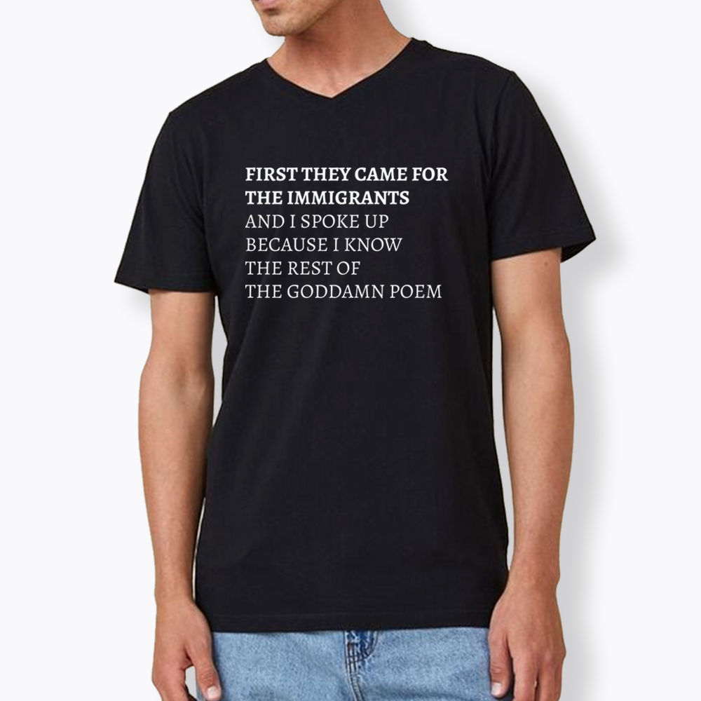 The Goddamn Poem V-Neck Classic T-Shirts