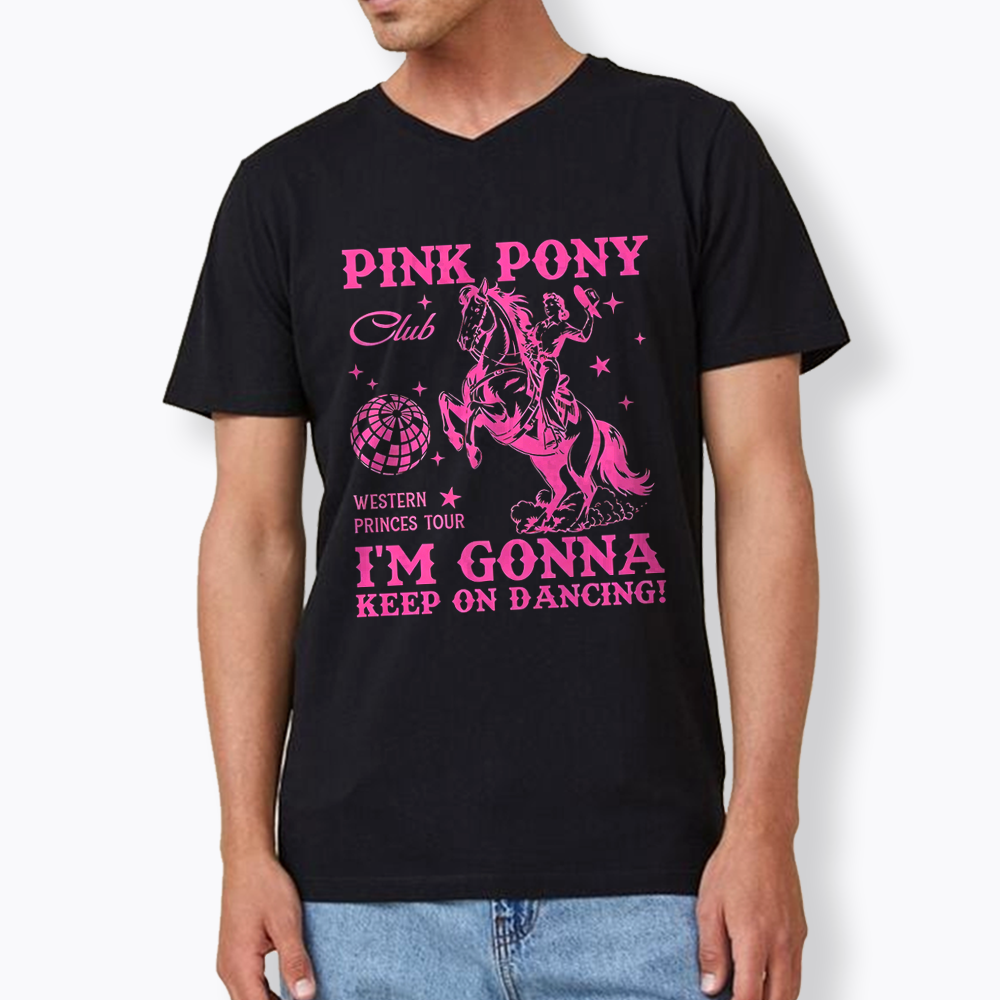 Pink Pony Club V-Neck Classic T-Shirt