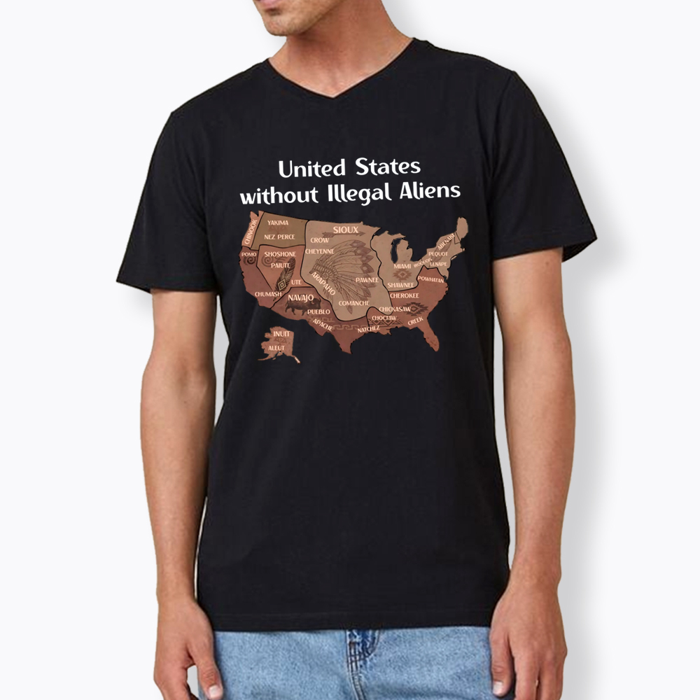 United States Without Illegal Aliens V-Neck Classic T-Shirt