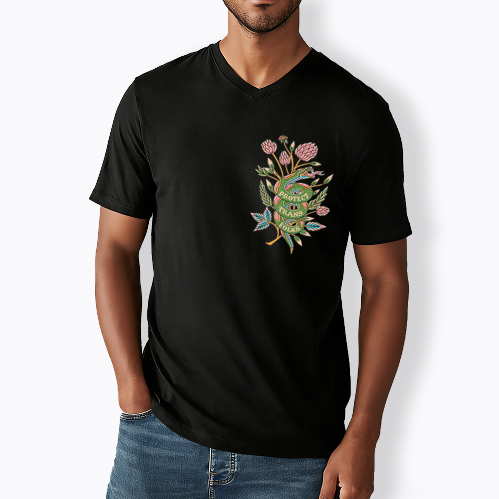 Protect Trans Folks V-Neck Classic T-Shirt
