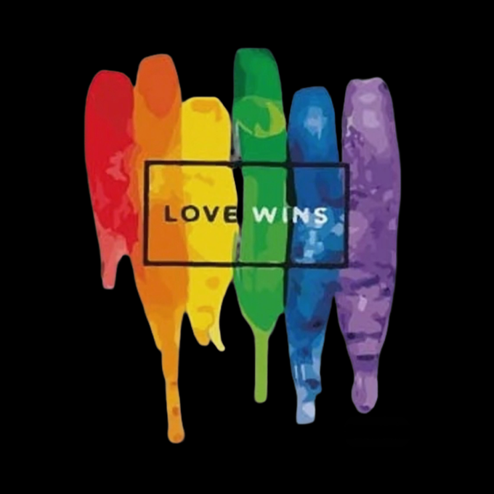 Love Wins Off Shoulder T-shirt