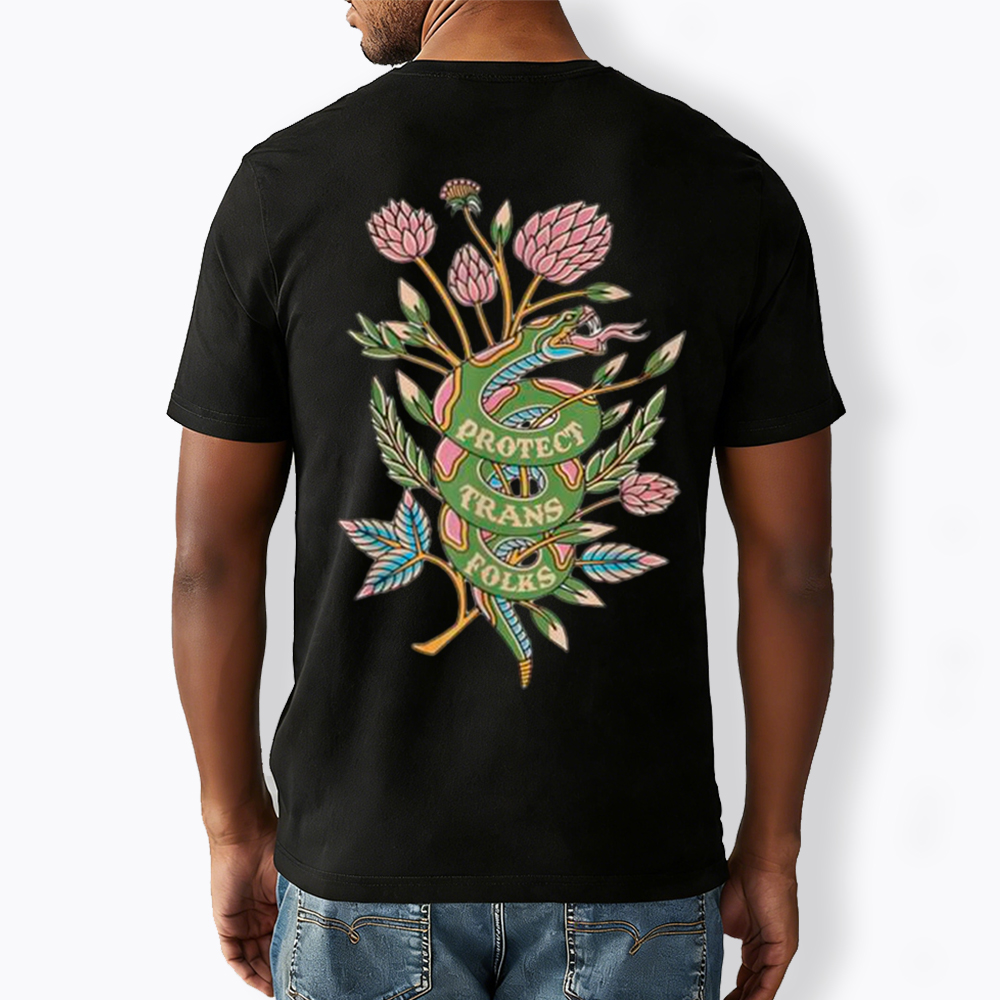 Protect Trans Folks V-Neck Classic T-Shirt