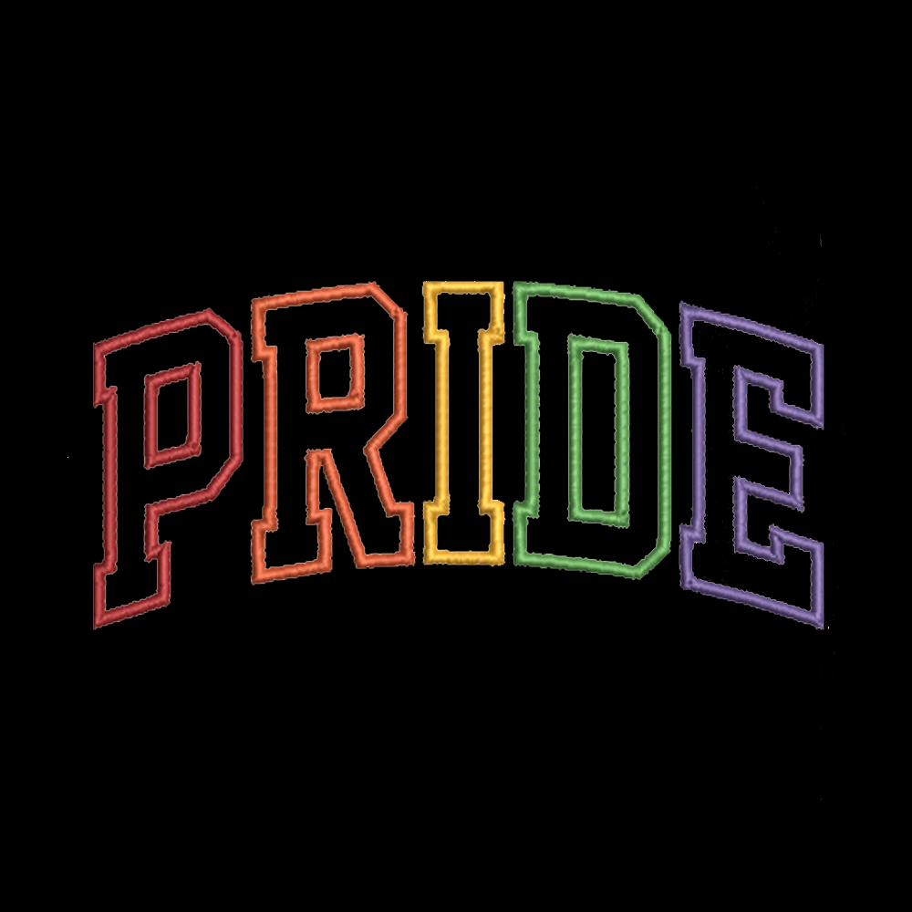 Embroidered Pride Off Shoulder T-shirt