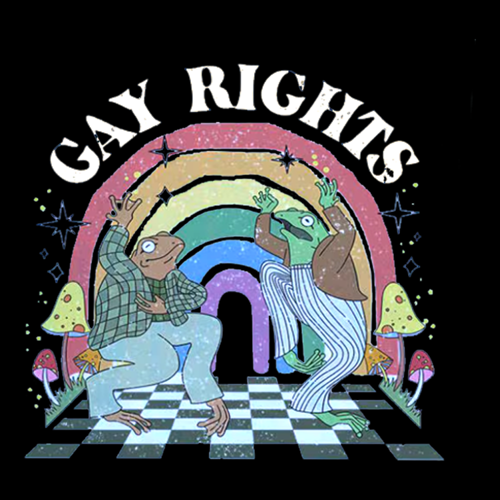 Pride Flag Off Shoulder T-shirt