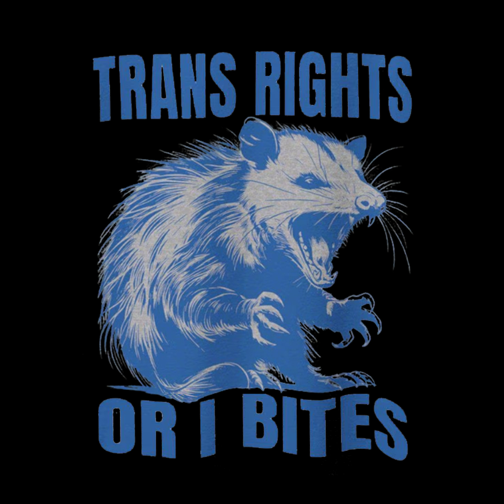 Trans Rights Off Shoulder T-shirt