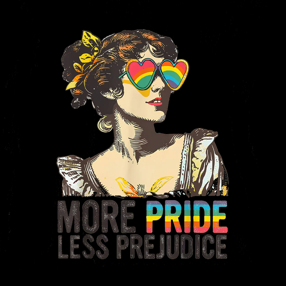 More Pride Less Prejudice Off Shoulder T-shirt