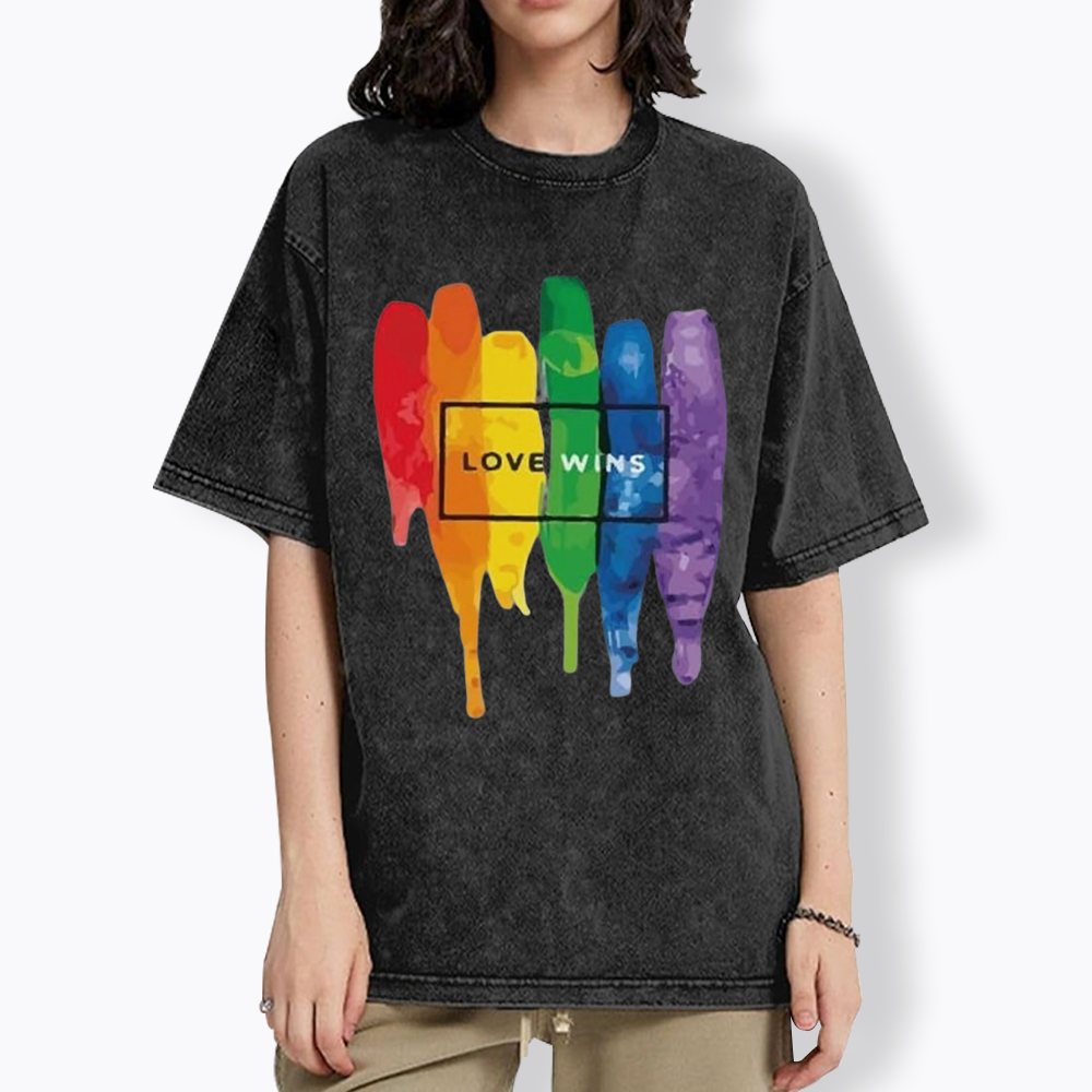 Love Wins Washed T-Shirt
