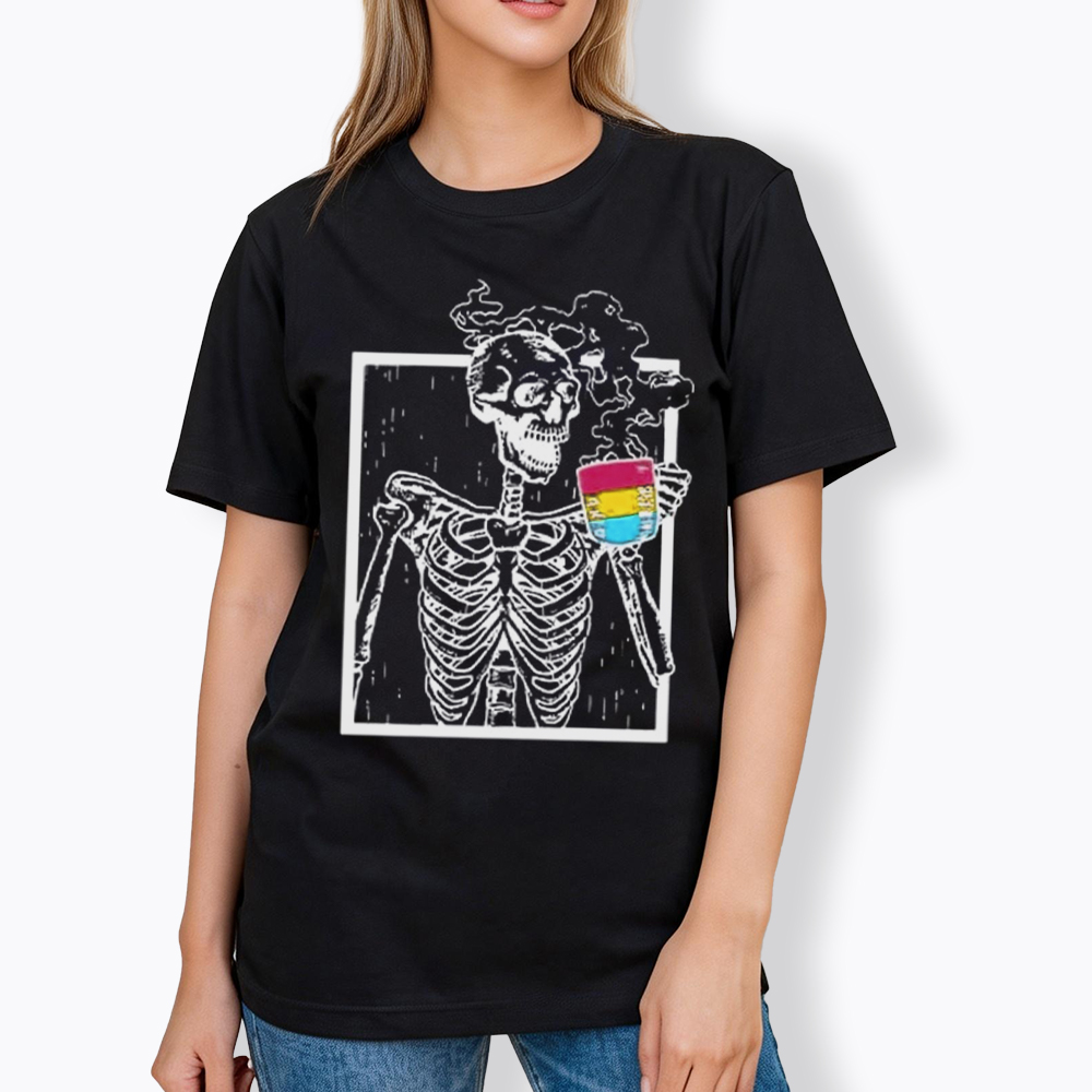 Pansexual Skeleton Drinking Coffee Classic T-Shirt