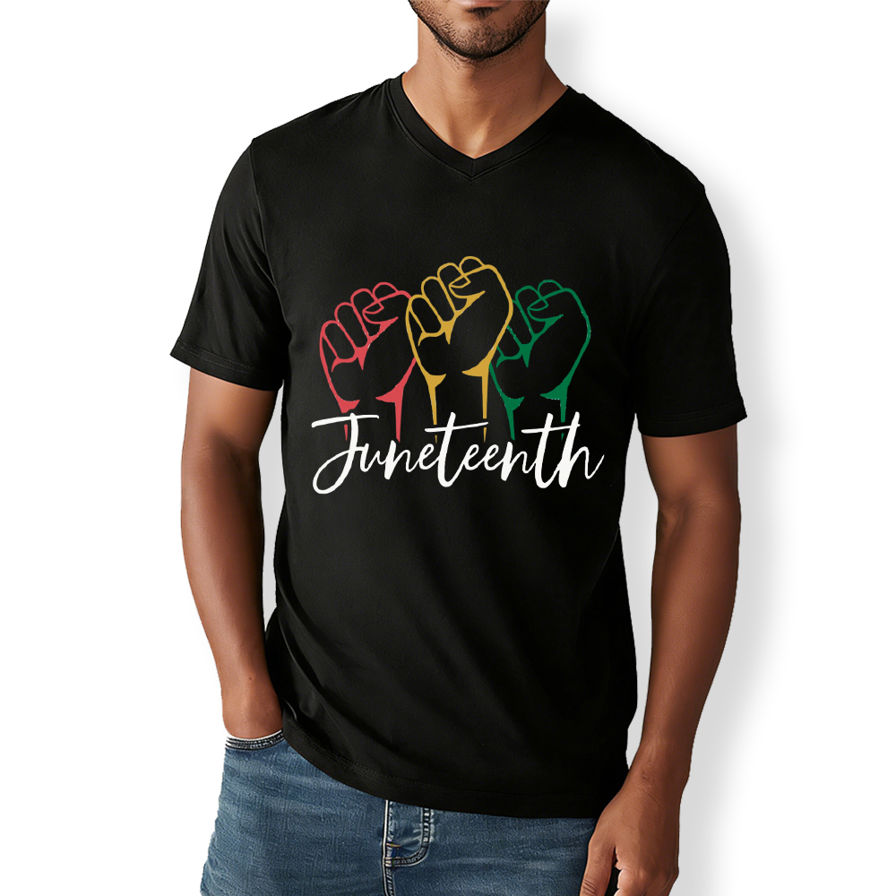 Juneteenth Black History V-Neck Classic T-Shirt