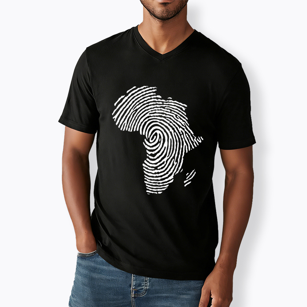 Black History African V-Neck Classic T-Shirt