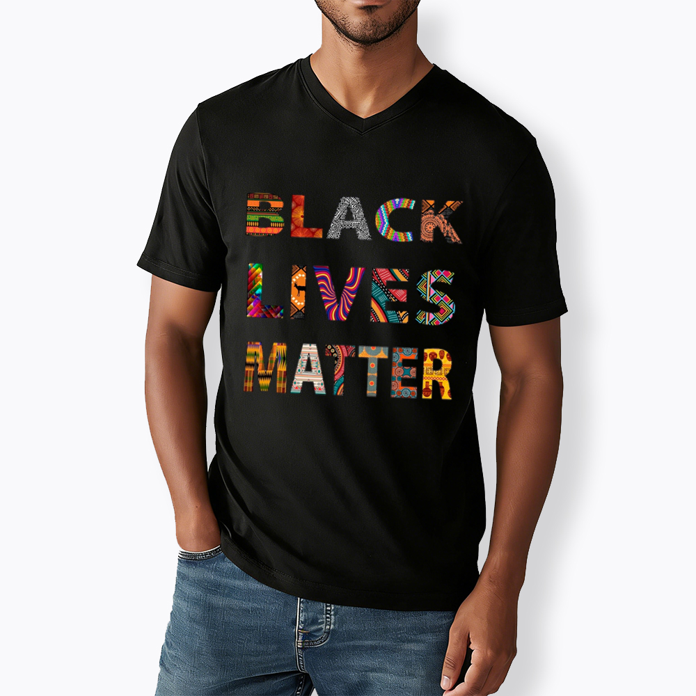 Black Lives Matter Diversity V-Neck Classic T-Shirt
